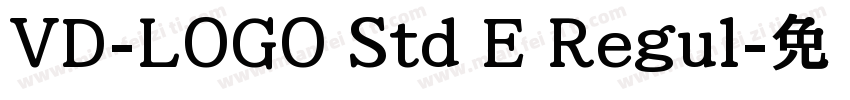 VD-LOGO Std E Regul字体转换